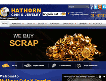 Tablet Screenshot of hathorncoin.com